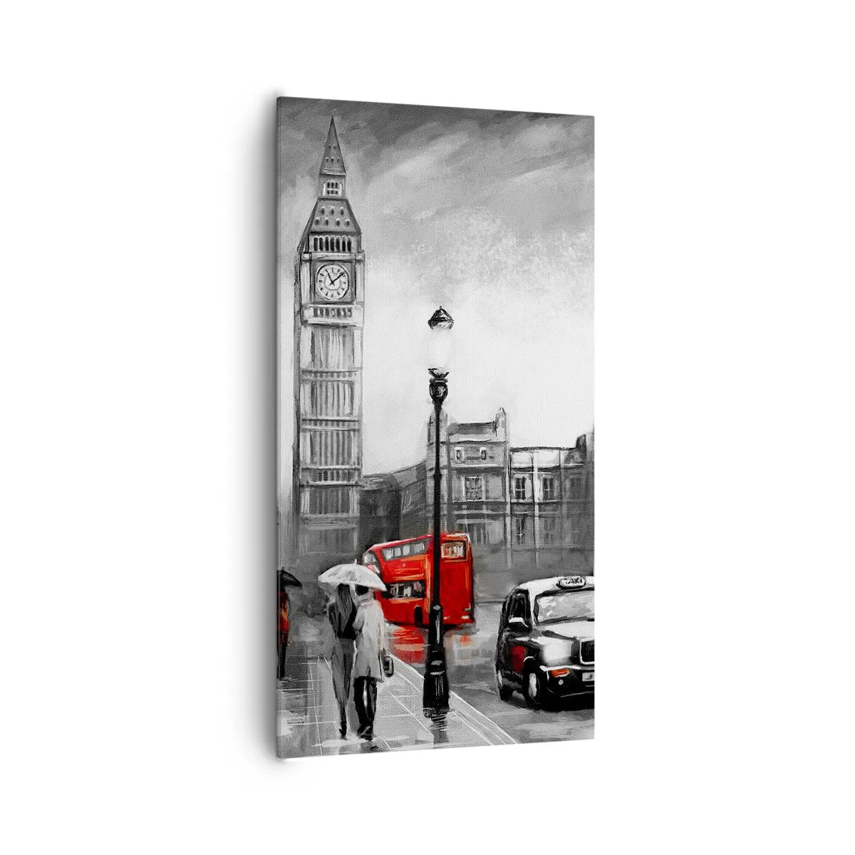 Bild auf Leinwand - Leinwandbild - Gar keine graue Stadt - 65x120 cm