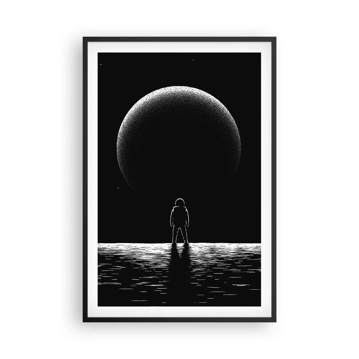 Poster in einem schwarzem Rahmen - Angesicht zu Angesicht - 61x91 cm