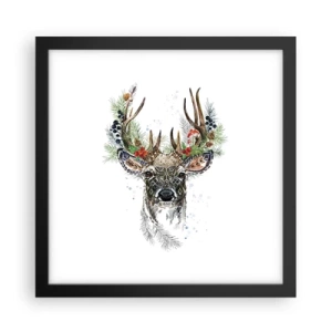 Poster in einem schwarzem Rahmen - Im festlichen Gewand - 30x30 cm
