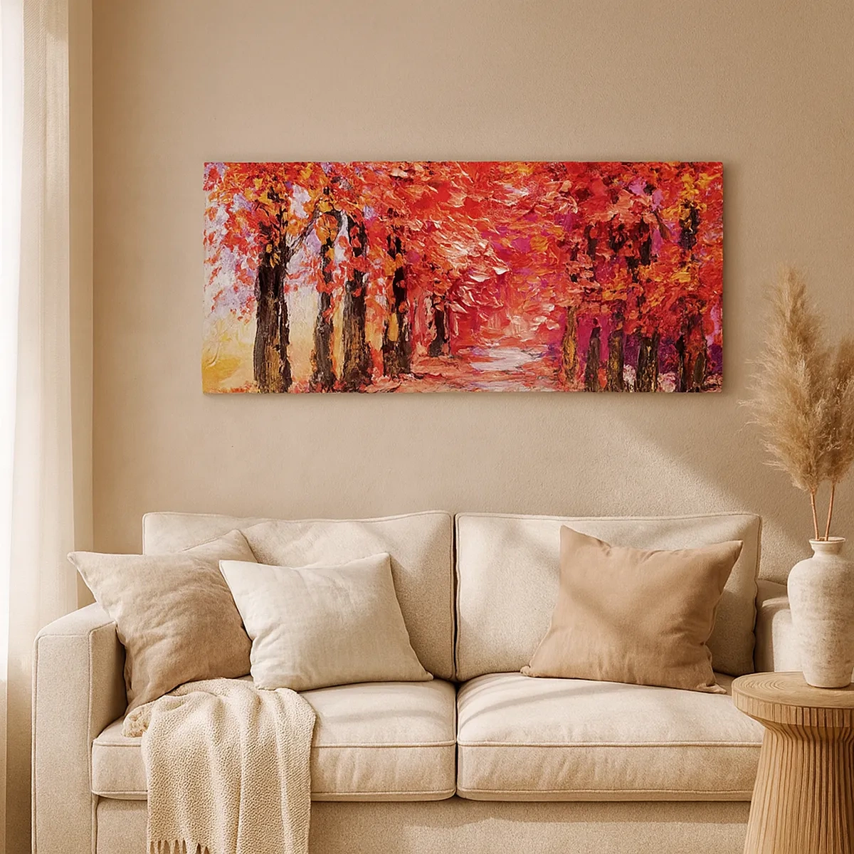 Bild auf Leinwand - Leinwandbild - Herbstlicher Eindruck - 30x30 cm