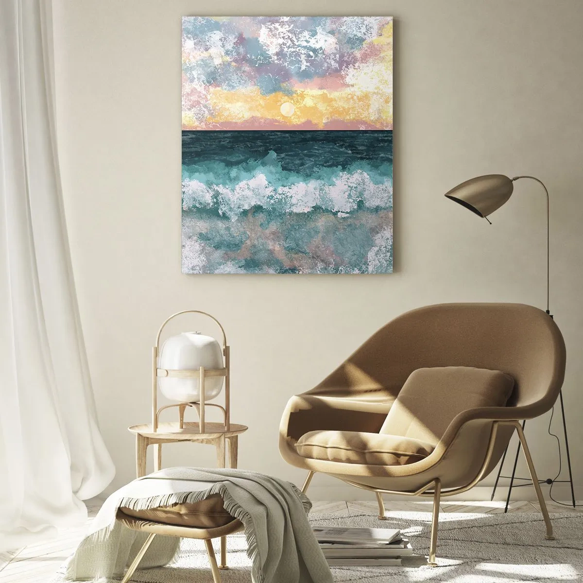 Glasbild - Bild auf glas - Wasser, Licht, Luft - 80x120 cm