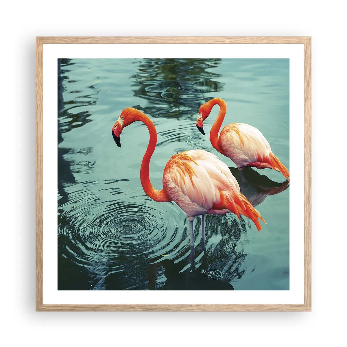 Poster in einem Rahmen aus heller Eiche - Wir sind jetzt in Mode - 60x60 cm