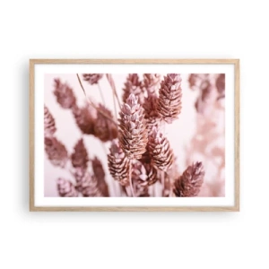 Poster in einem Rahmen aus heller Eiche - Scheinbar unauffällig - 70x50 cm