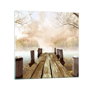 Glasbild - Bild auf glas - Die milde Traurigkeit des Herbstes - 70x70 cm