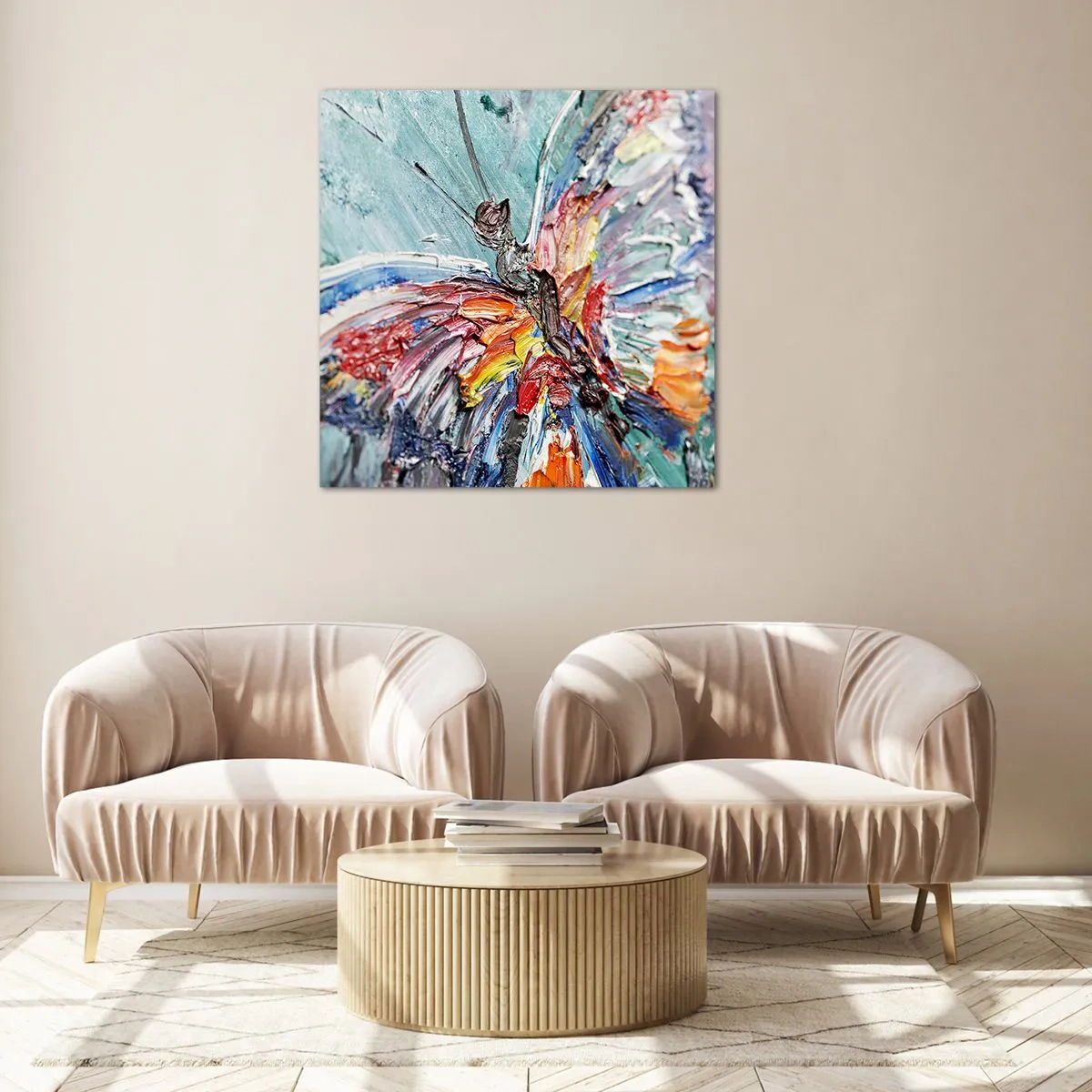 Glasbild - Bild auf glas - Von der Natur gemalt - 70x70 cm