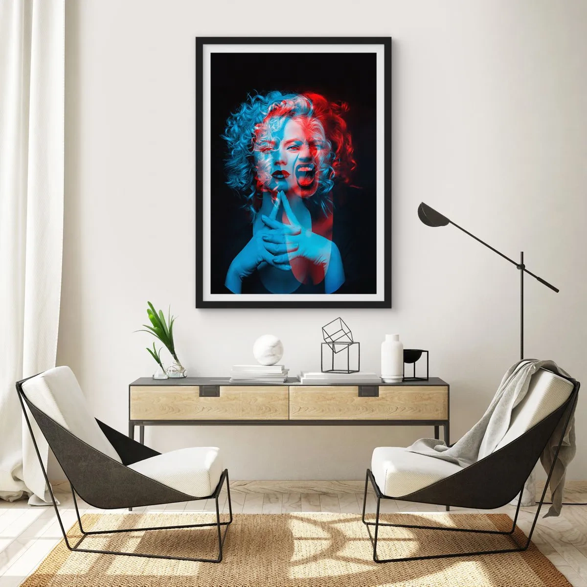 Poster in einem schwarzem Rahmen - Alter Ego - 40x50 cm