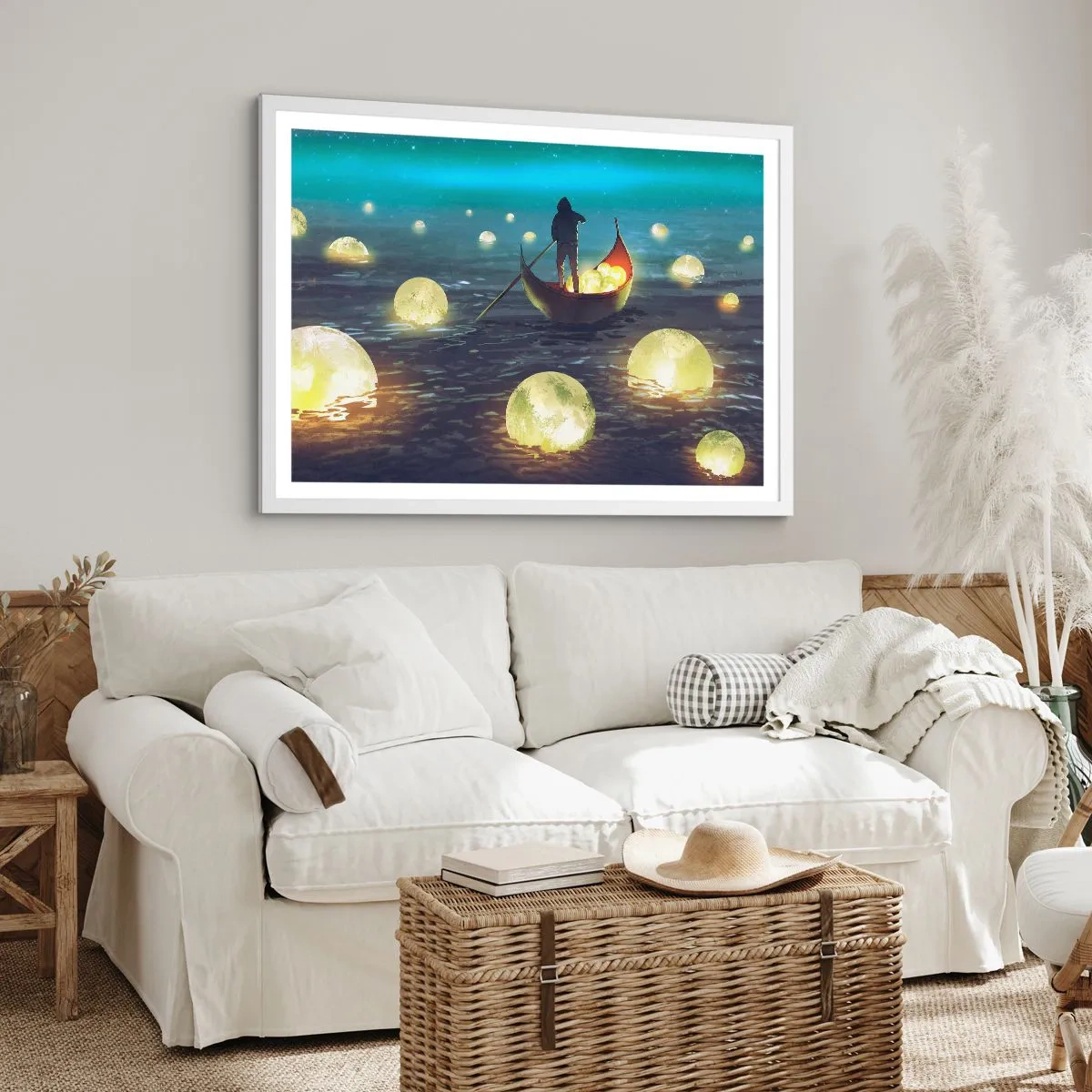 Poster in einem weißen Rahmen - Dinge, von denen Philosophen nie geträumt haben - 91x61 cm