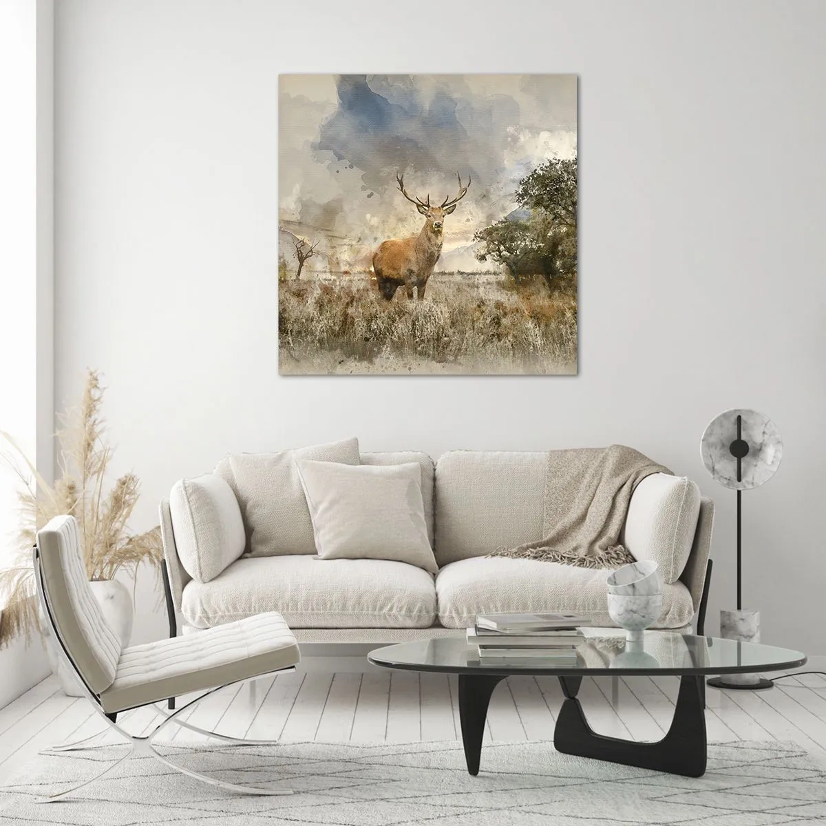 Glasbild - Bild auf glas - Würde – Stärke – Würde - 70x70 cm