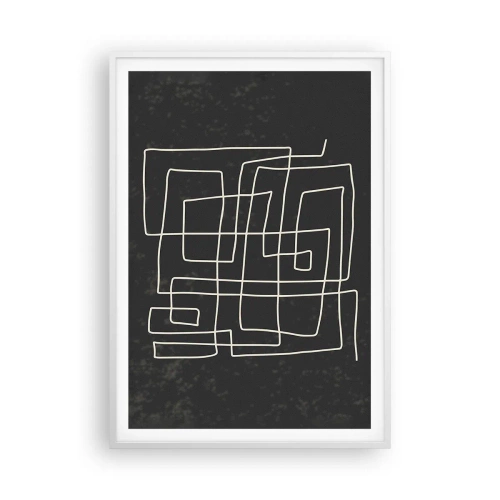 Poster in einem weißen Rahmen - Nicht so einfach - 70x100 cm