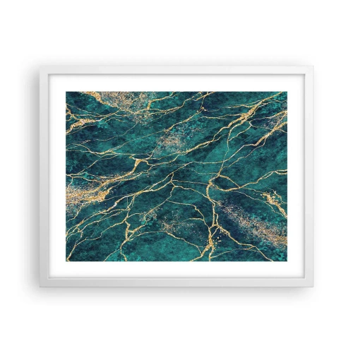 Poster in einem weißen Rahmen - Goldmine - 50x40 cm