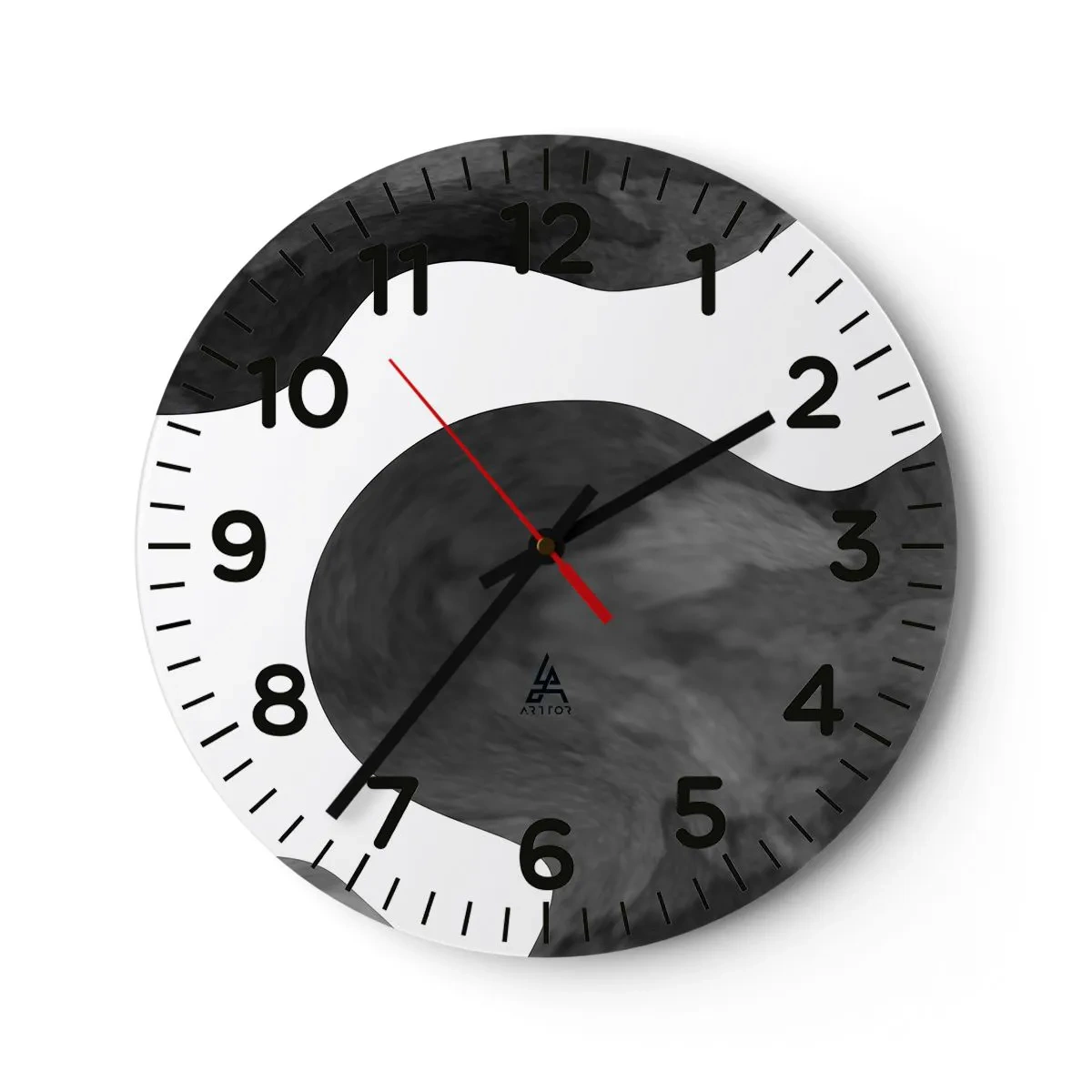 Wanduhr - Glasuhr - Milchstraße - 30x30 cm