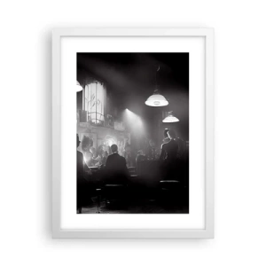 Poster in einem weißen Rahmen - In Jazz-Atmosphäre - 30x40 cm