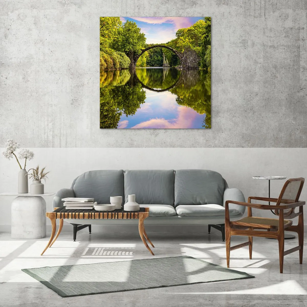Glasbild - Bild auf glas - An der Kreuzung zweier Welten - 30x30 cm