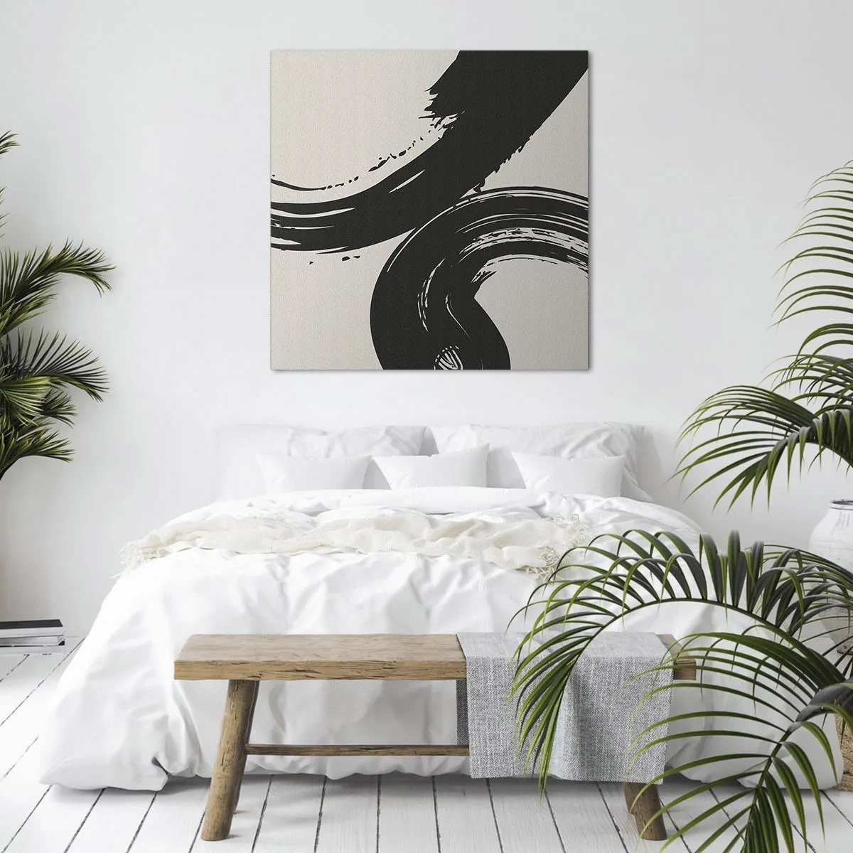 Bild auf Leinwand - Leinwandbild - Ausladend und kreisförmig - 30x30 cm