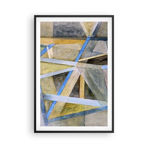 Poster in einem schwarzem Rahmen - Gerade oder diagonal? - 61x91 cm