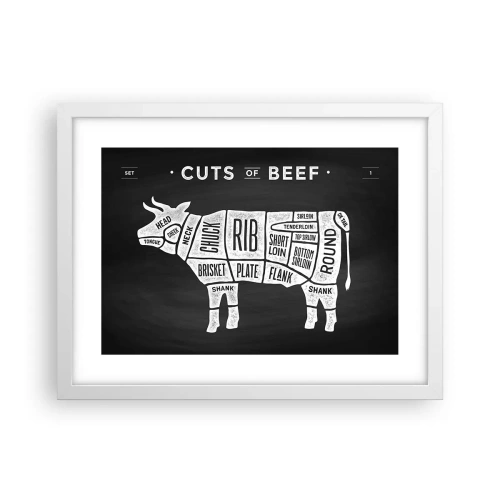 Poster in einem weißen Rahmen - Metzger Grundierung - 40x30 cm