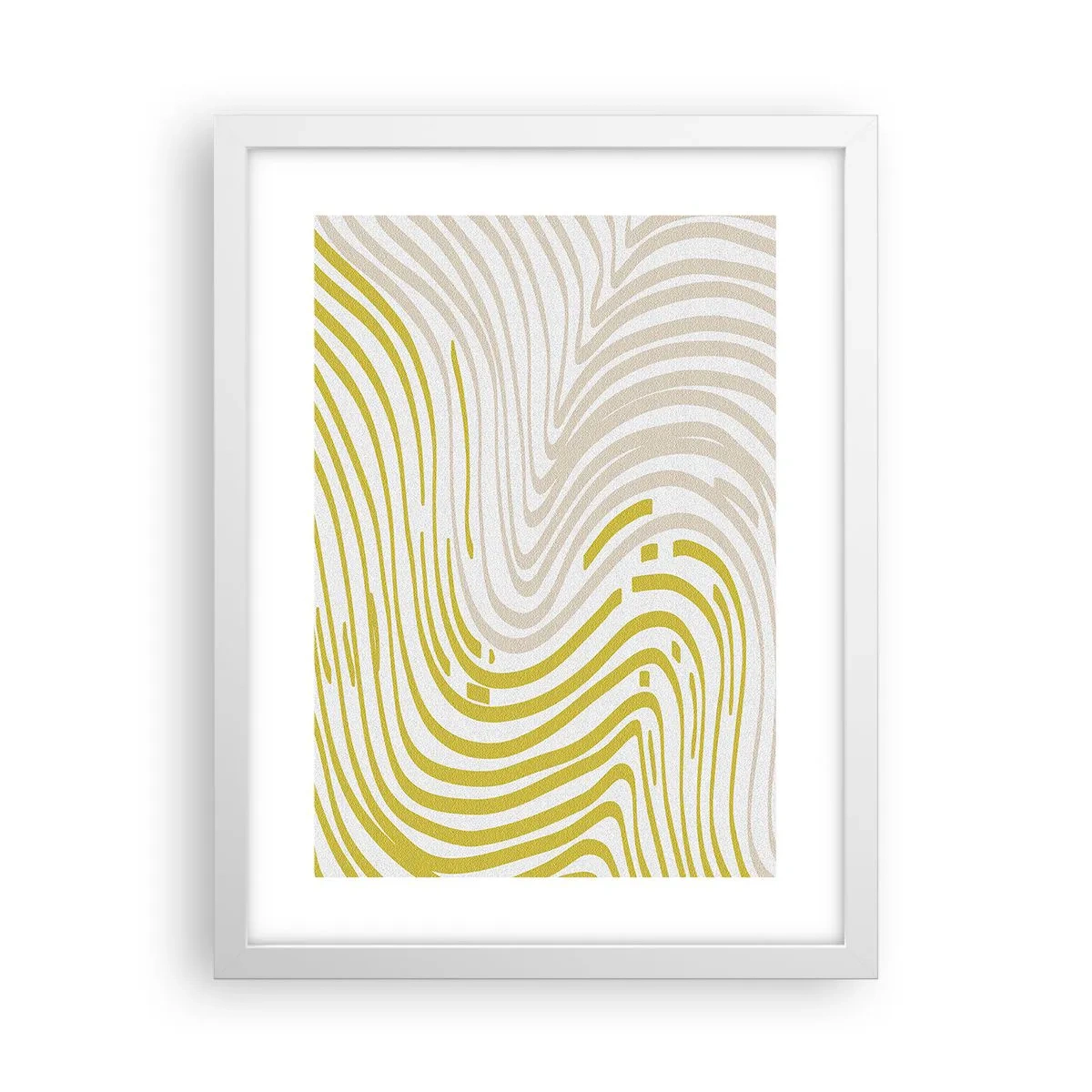 Poster in einem weißen Rahmen - Komposition mit sanfter Biegung - 30x40 cm