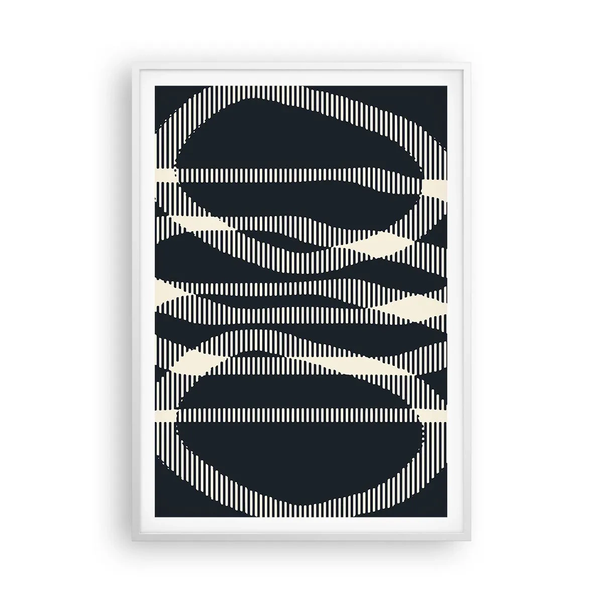 Poster in einem weißen Rahmen - Ein Versuch, die Dunkelheit zu durchbrechen - 70x100 cm