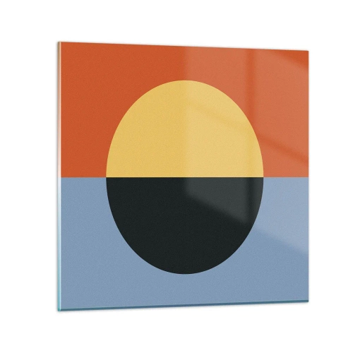 Glasbild - Bild auf glas - Eine Komposition aus Wärme und Kühle - 40x40 cm
