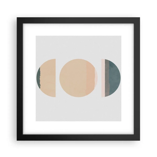 Poster in einem schwarzem Rahmen - Ein Rad hinter dem anderen… - 30x30 cm
