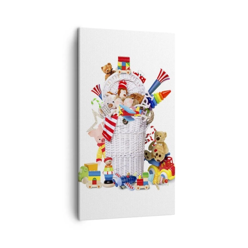 Bild auf Leinwand - Leinwandbild - Schätze für Kleinkinder - 45x80 cm