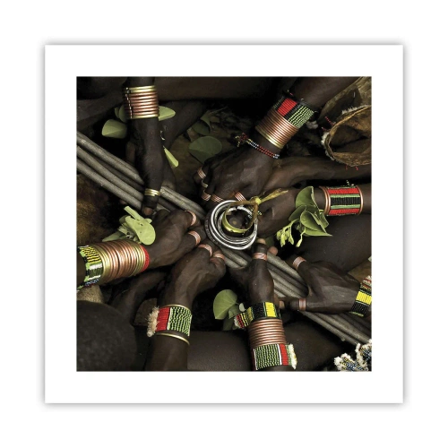 Poster - Wir sind zusammen - 40x40 cm