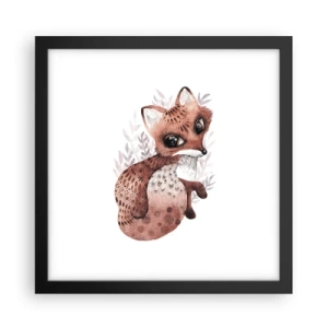 Poster in einem schwarzem Rahmen - Einfach lieben - 30x30 cm
