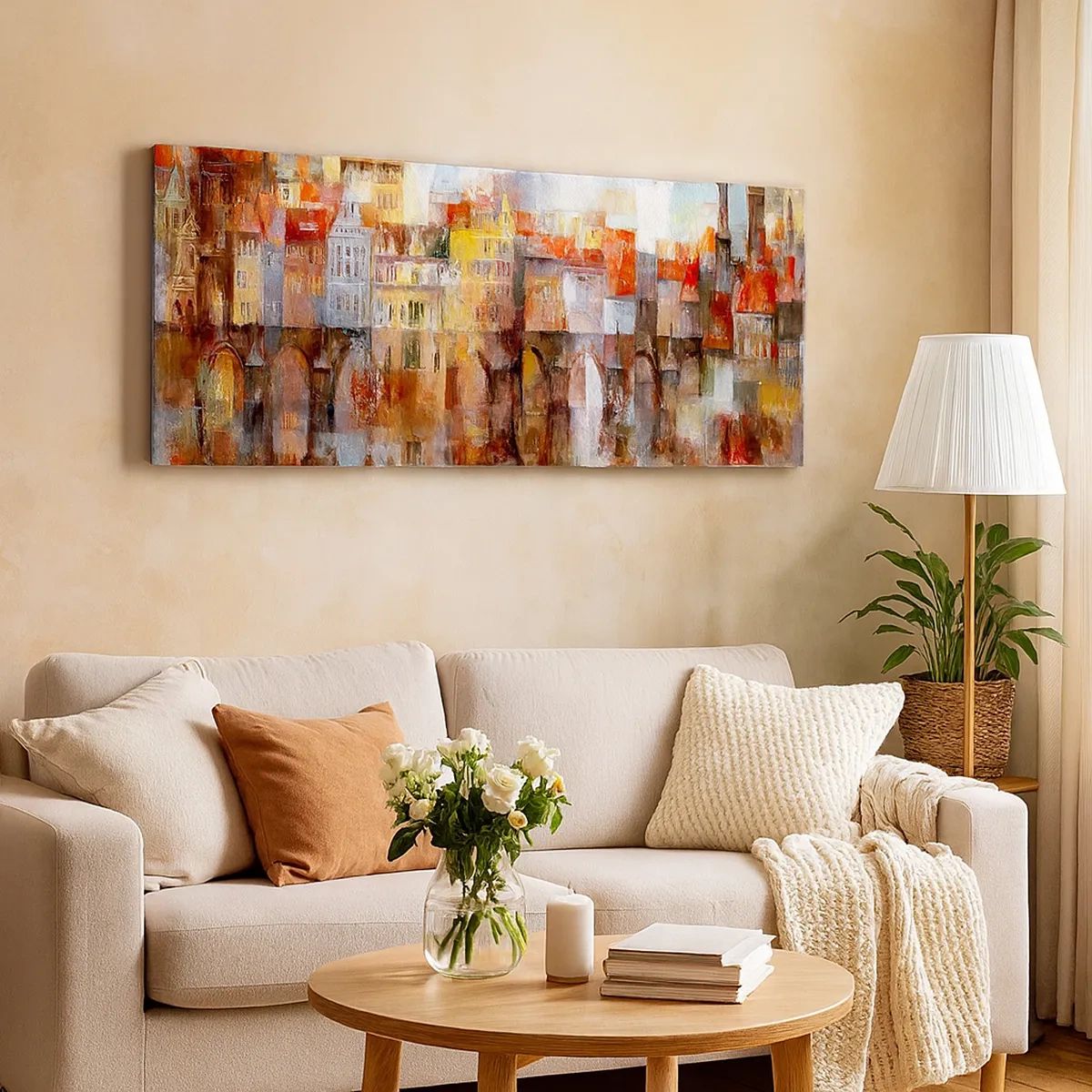 Bild auf Leinwand - Leinwandbild - Schön ist es auch unter der Brücke - 30x30 cm