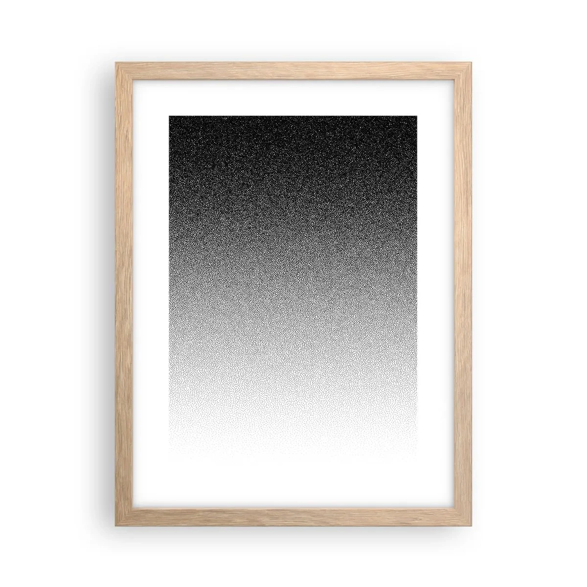 Poster in einem Rahmen aus heller Eiche - Dem Licht entgegen - 30x40 cm