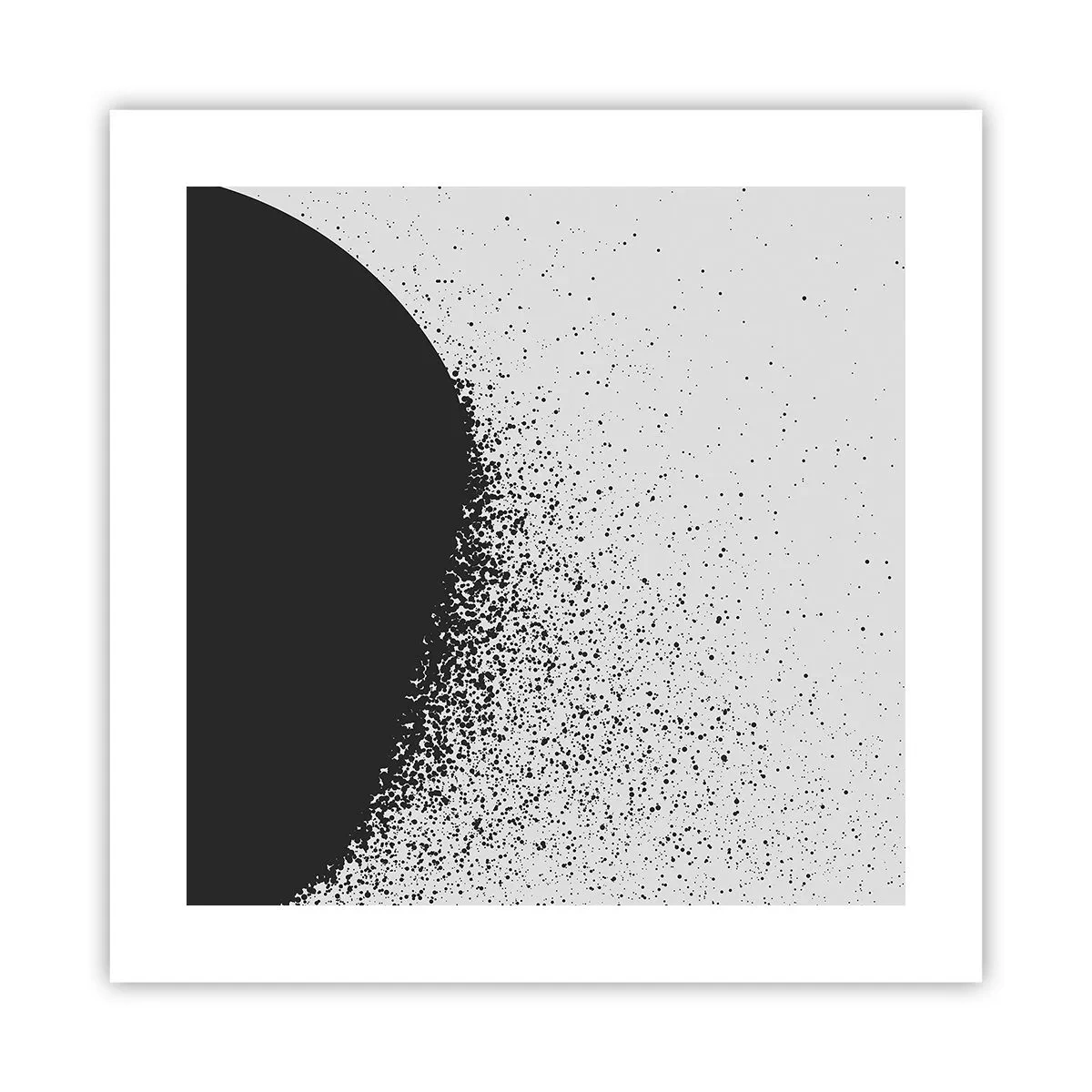 Poster - Bewegung von Molekülen - 40x40 cm