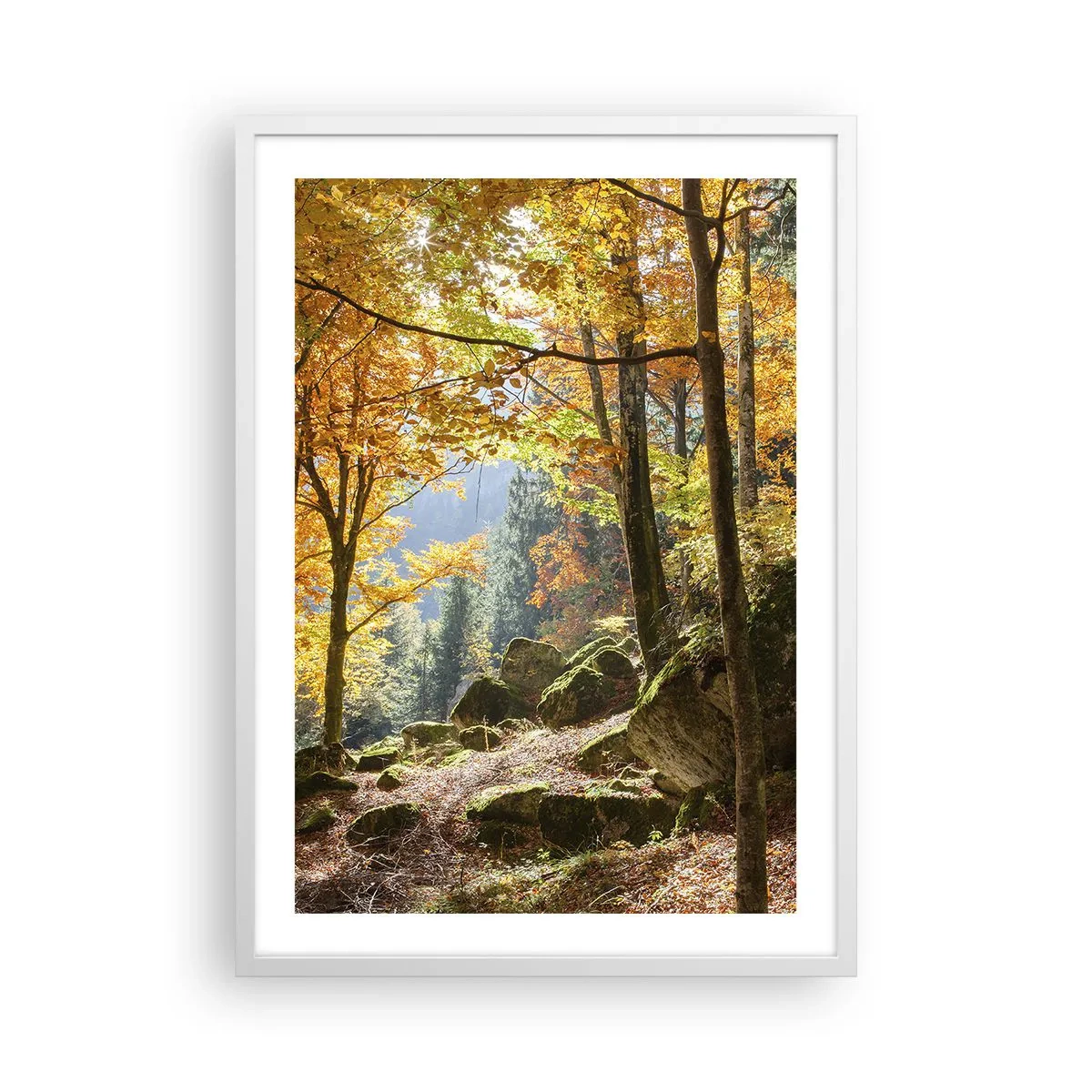 Poster in einem weißen Rahmen - Zeit zum Entspannen - 50x70 cm