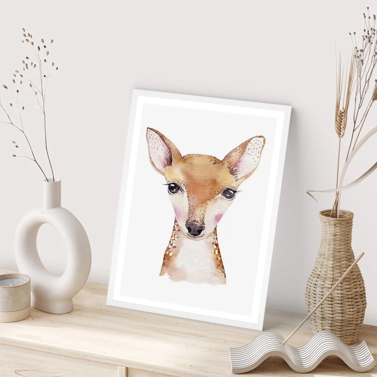 Poster in einem weißen Rahmen - Die Natur der Unschuld - 70x100 cm