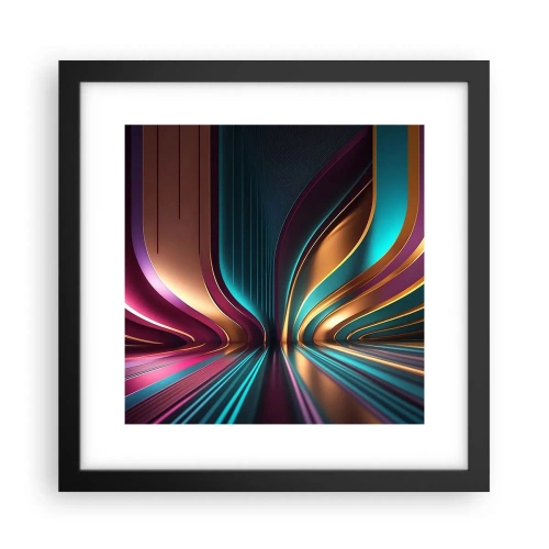 Poster in einem schwarzem Rahmen - Architektur des Lichts - 30x30 cm