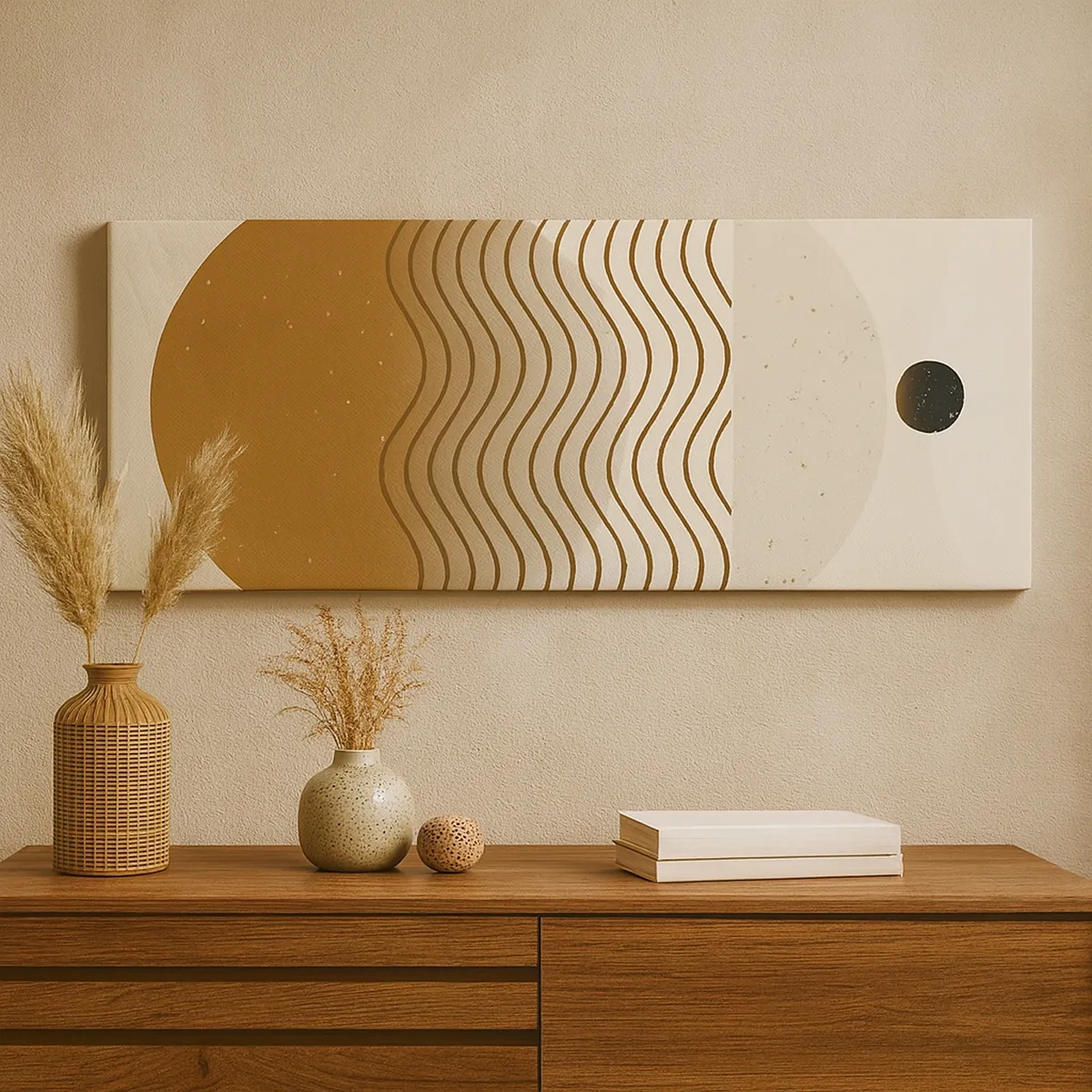 Bild auf Leinwand - Leinwandbild - Zur Entstehung geometrischer Figuren - 30x30 cm