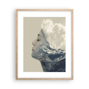 Poster in einem Rahmen aus heller Eiche - Die Schönheit der Elemente der Natur - 40x50 cm