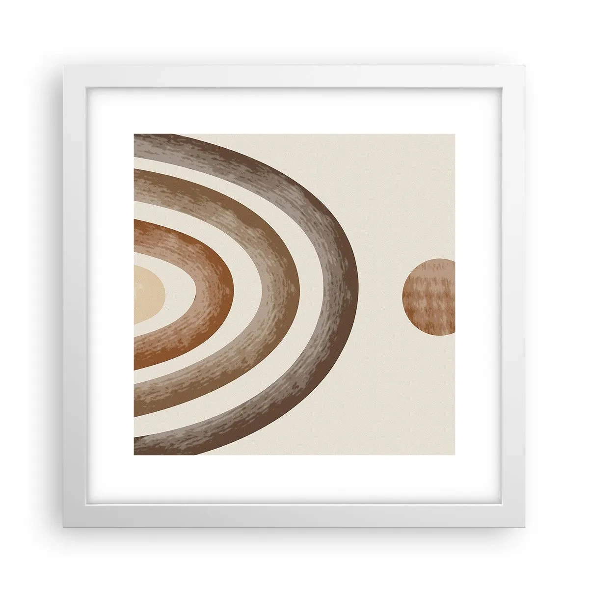 Poster in einem weißen Rahmen - In einer weit entfernten Galaxie - 30x30 cm