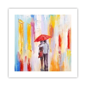 Poster - Lass es weiter regnen - 40x40 cm