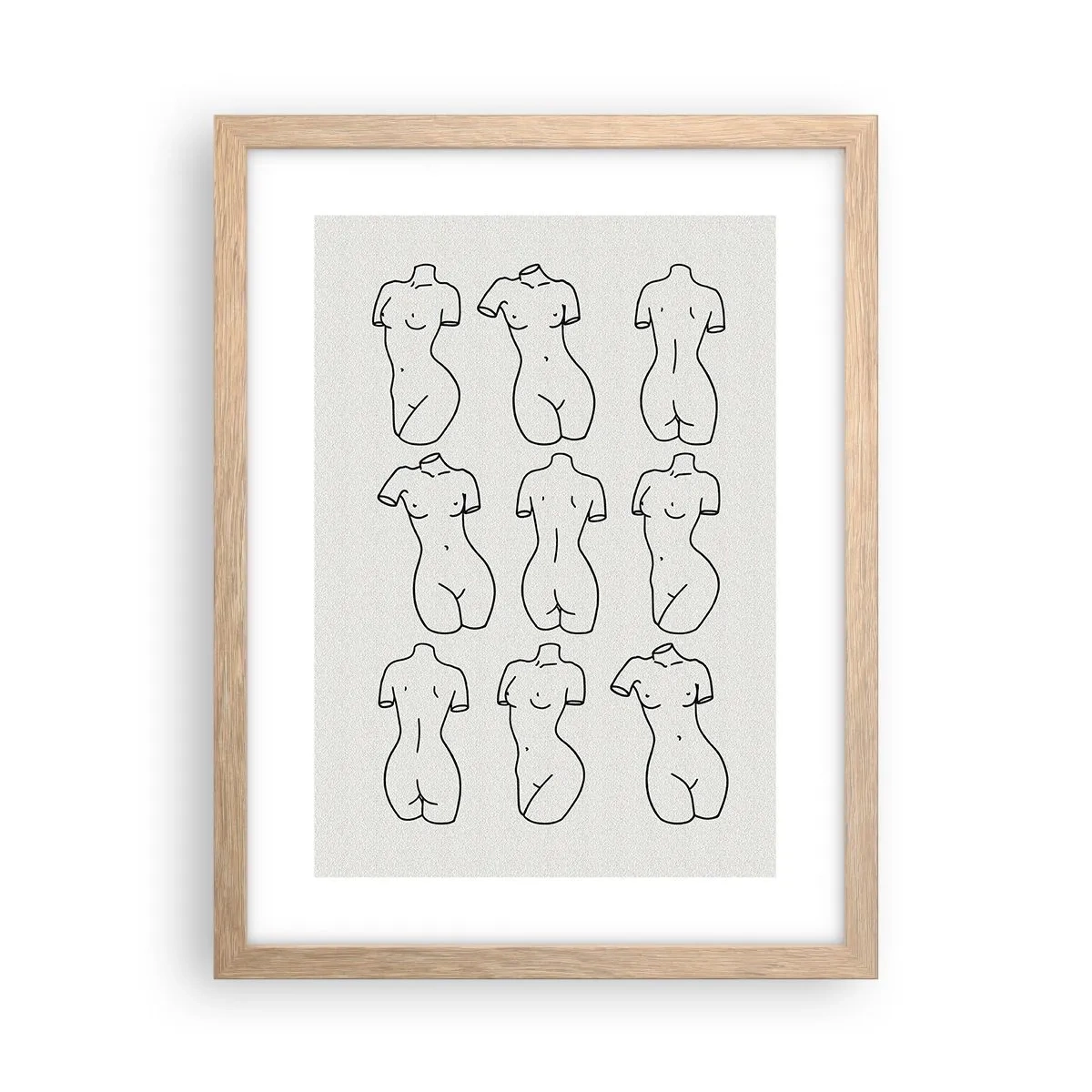 Poster in einem Rahmen aus heller Eiche - Nur Venus - 30x40 cm