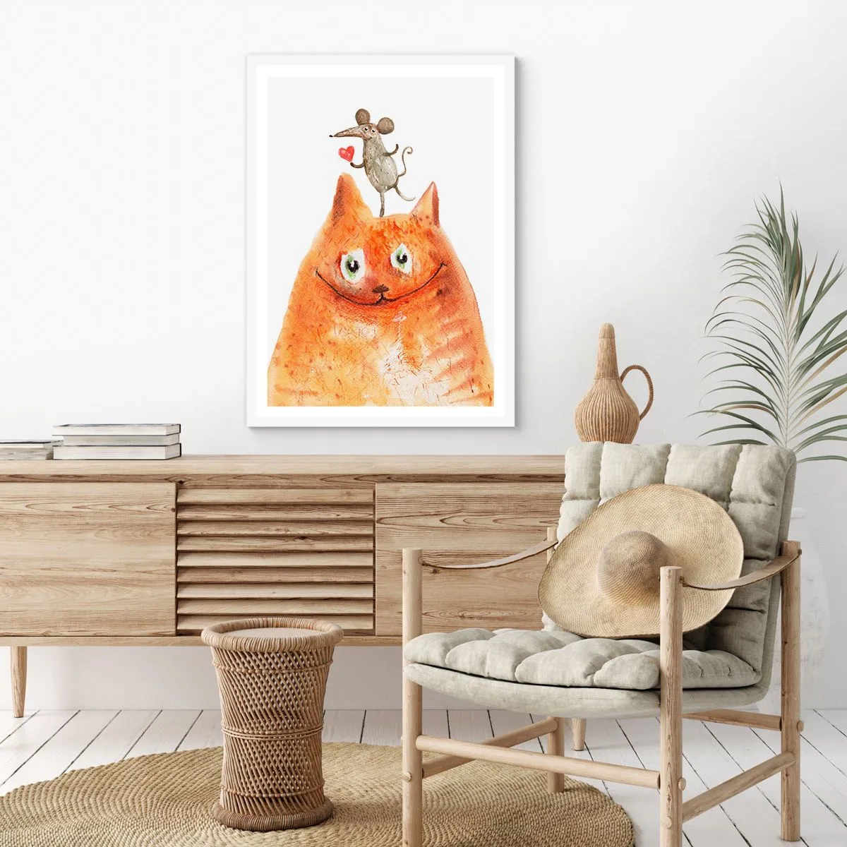 Poster in einem weißen Rahmen - Paradoxien der Liebe - 70x100 cm