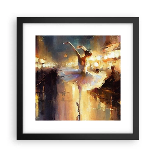 Poster in einem schwarzem Rahmen - Wunder auf der Straße - 30x30 cm