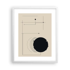 Poster in einem weißen Rahmen - Flexible und dynamische Komposition - 40x50 cm