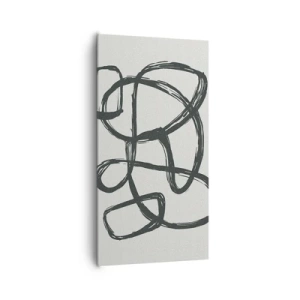 Bild auf Leinwand - Leinwandbild - Schleifenabstraktion - 65x120 cm