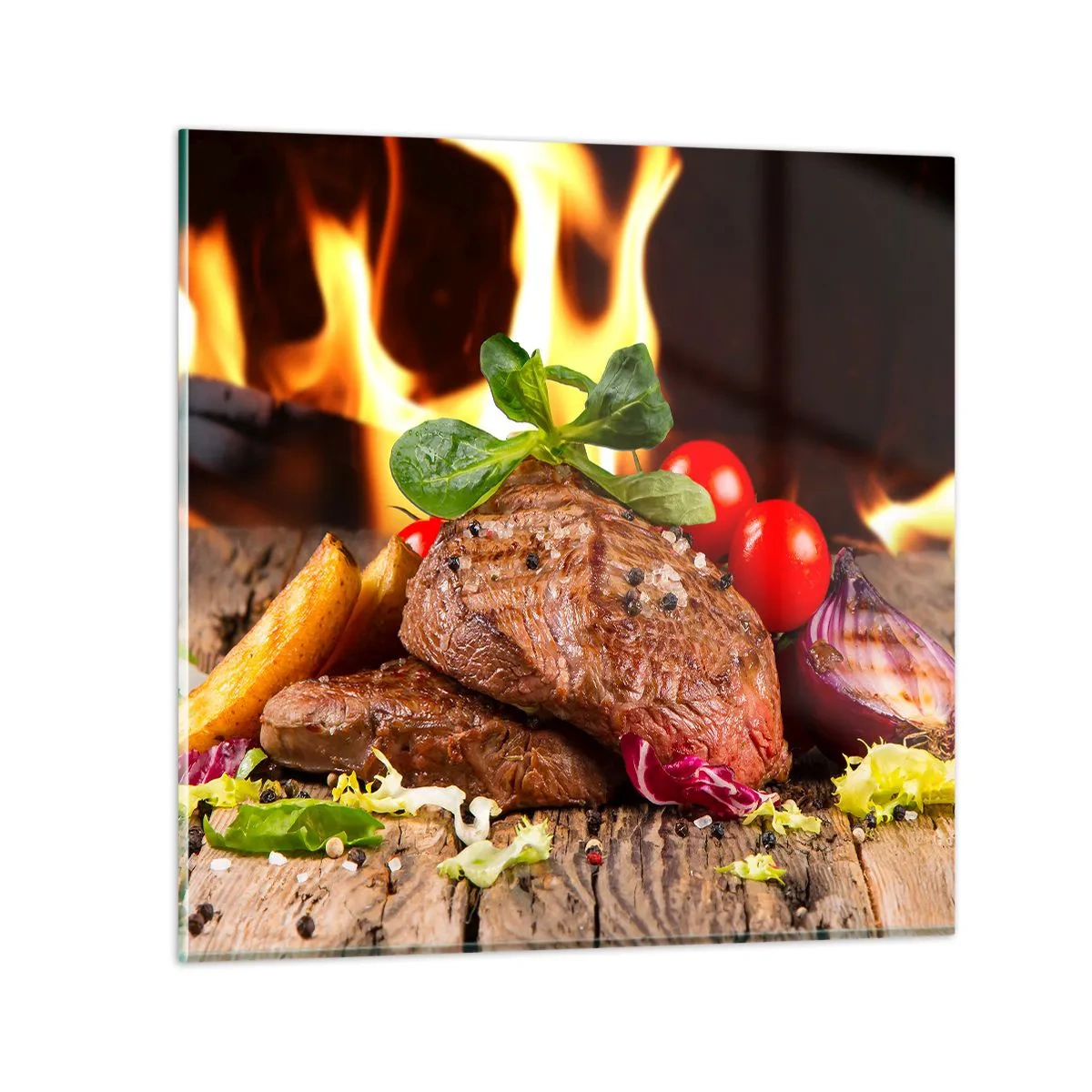 Glasbild - Bild auf glas - Von Hitze gezaubert - 60x60 cm