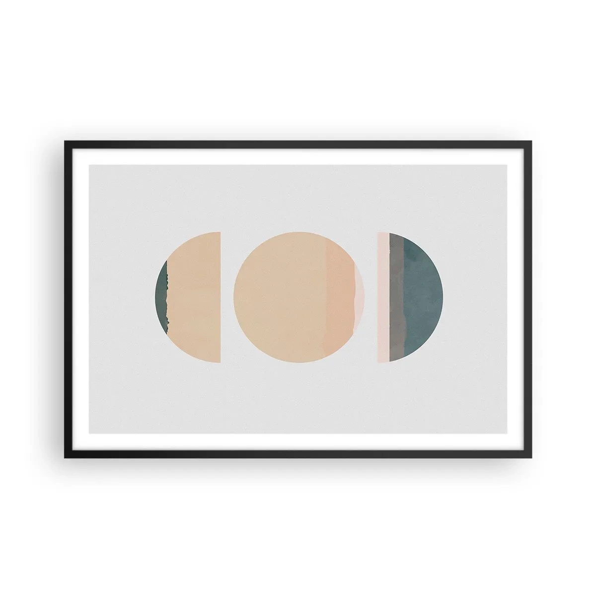 Poster in einem schwarzem Rahmen - Ein Rad hinter dem anderen… - 91x61 cm