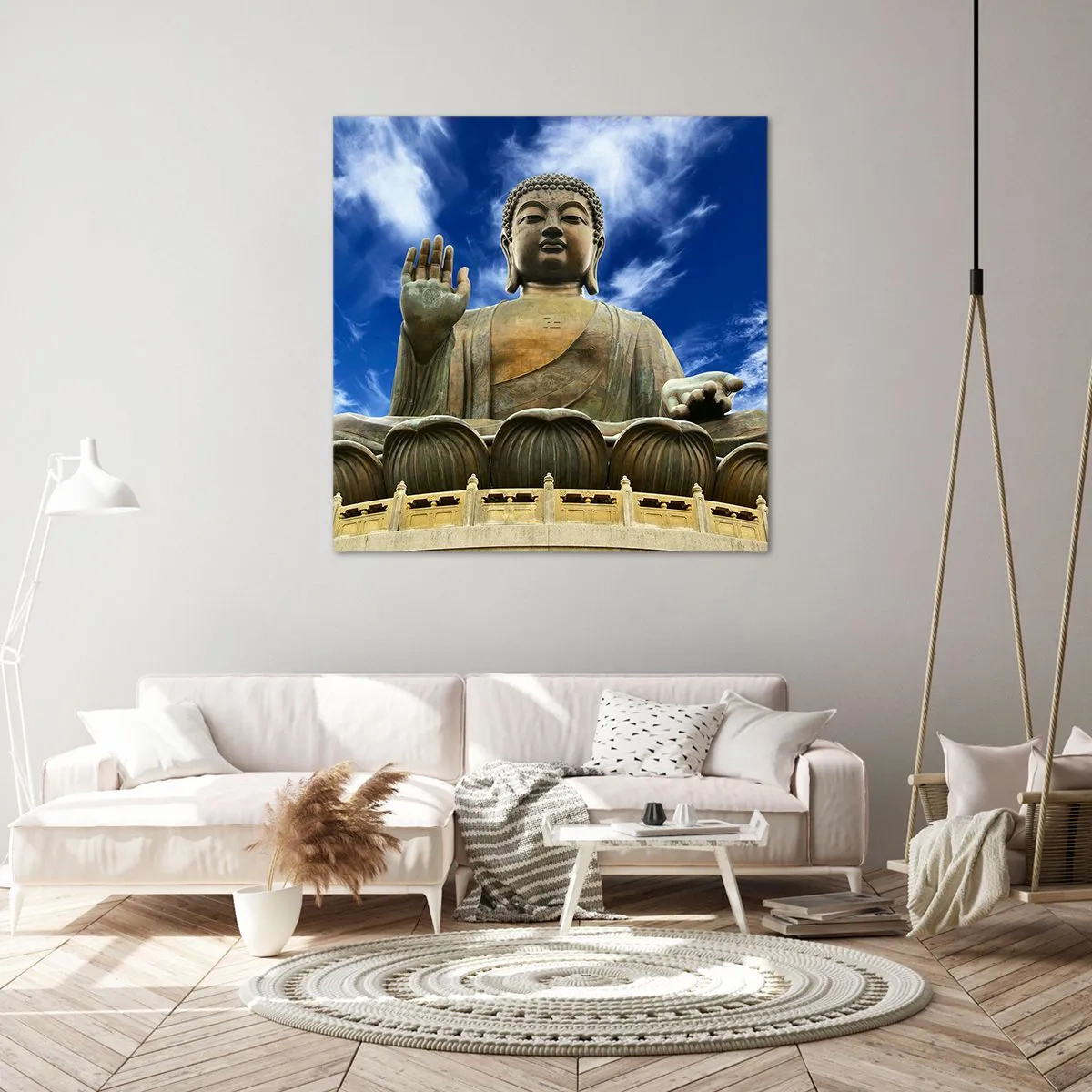 Bild auf Leinwand - Leinwandbild - Leben ohne Angst - 60x60 cm