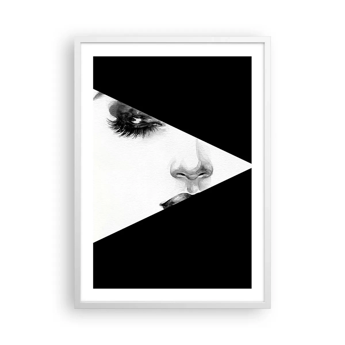 Poster in einem weißen Rahmen - Immer unentdeckt - 50x70 cm