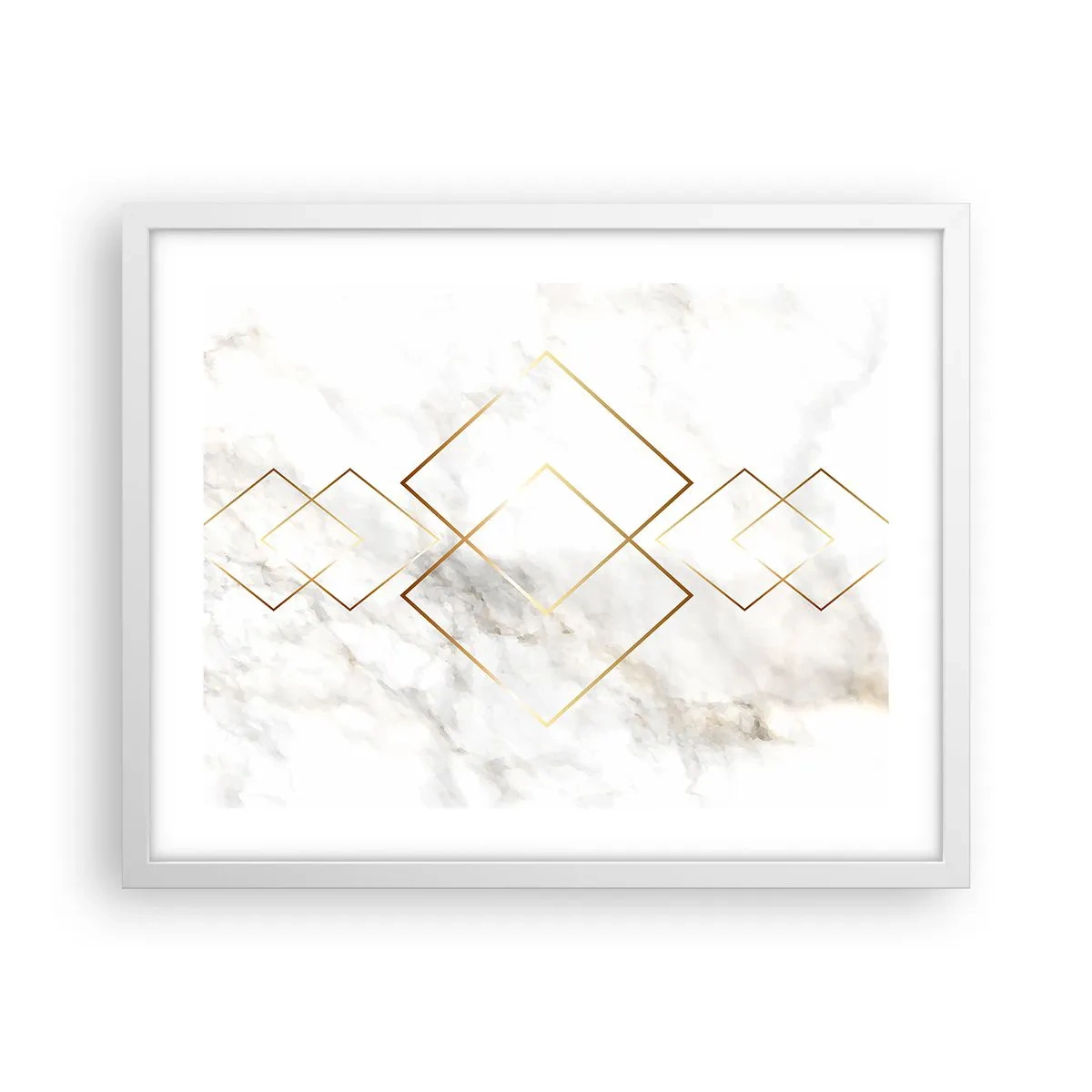 Poster in einem weißen Rahmen - Ein Blick in die Unendlichkeit - 50x40 cm