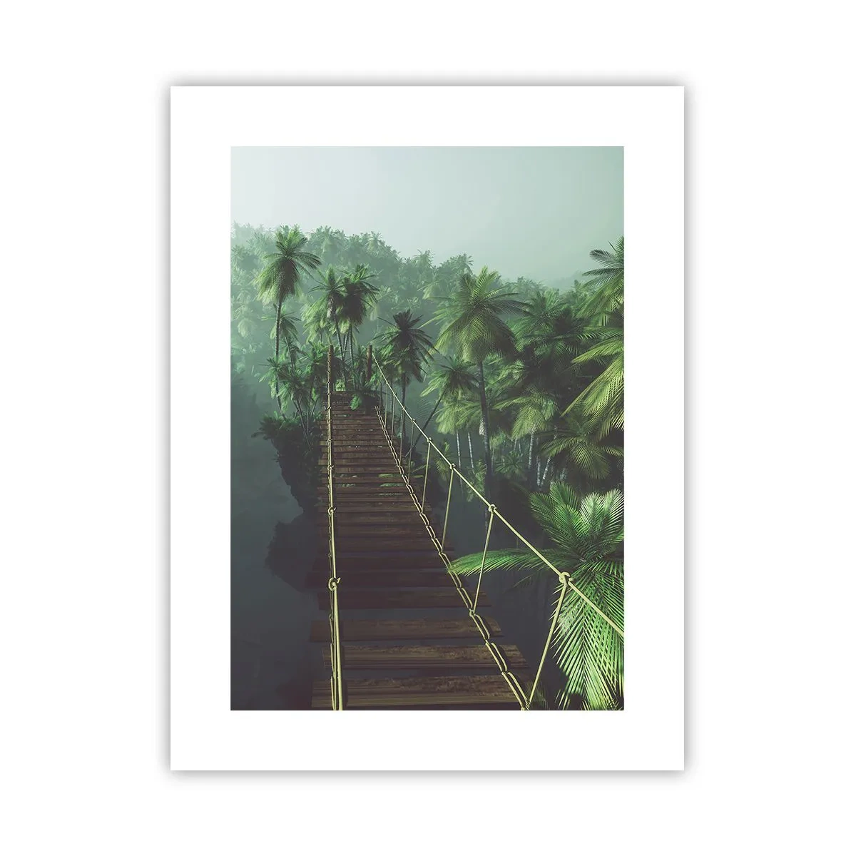 Poster - Über der Brandung des Grüns - 30x40 cm