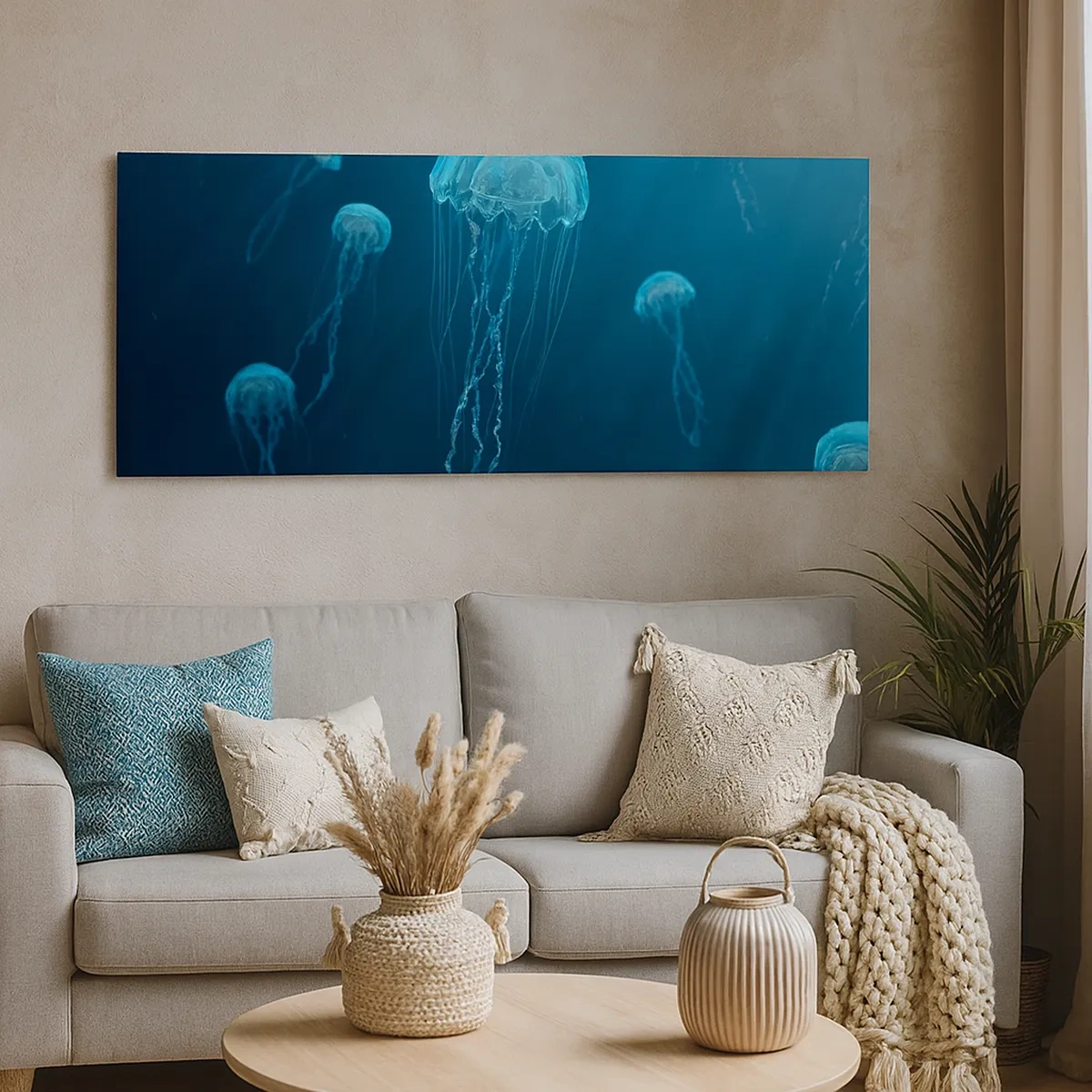 Bild auf Leinwand - Leinwandbild - Ozeantanz - 30x30 cm