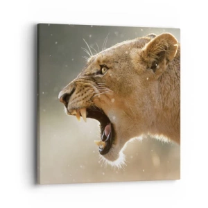 Bild auf Leinwand - Leinwandbild - Versuch, nicht zuzuhören - 40x40 cm